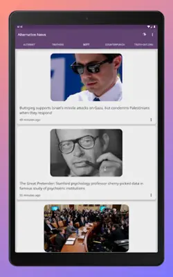 Alternative News - other news android App screenshot 0