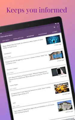 Alternative News - other news android App screenshot 1